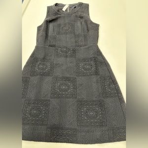 NWT Madewell Black Textured Afternoon Dress E9038 size 4